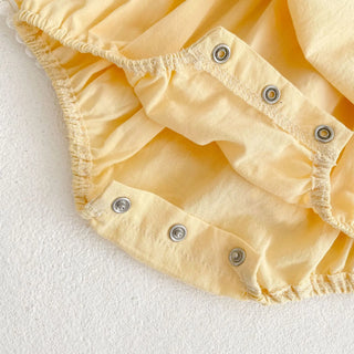 Embroidered Collar Baby Girl Romper - RYAN AND REMI