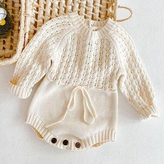 Pattern Long Sleeve Romper - RYAN AND REMI