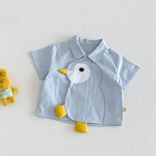 Penguin Button Shirt Outfit