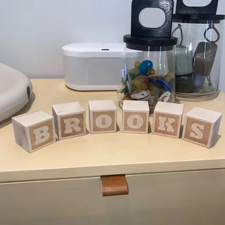 Custom Wooden Name Blocks - RYAN AND REMI