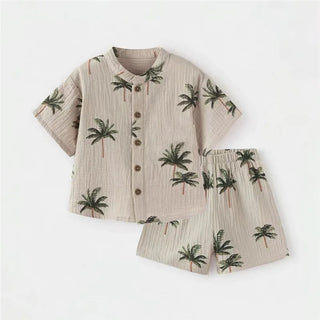Printed Muslin Shorts Set - RYAN AND REMI