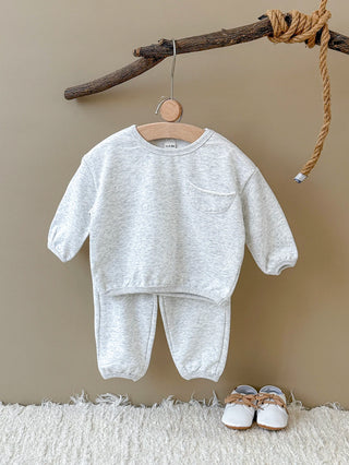 Pocketed Solid Jogger Set - RYAN AND REMI