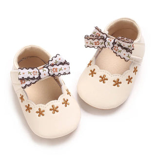 Baby girl princess shoes cute and breathable bow for young children anti slip flower casual sports shoes baby soft soled shoes - RYAN AND REMI