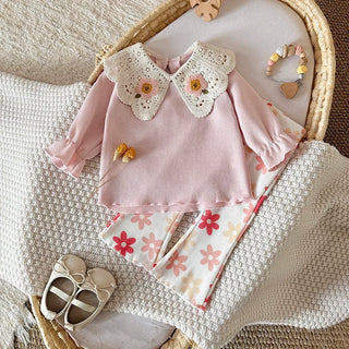 Floral Flared Pants Set - RYAN AND REMI