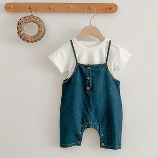 Denim Romper Set - RYAN AND REMI