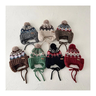 Diamond Grid Fleece Hat - RYAN AND REMI