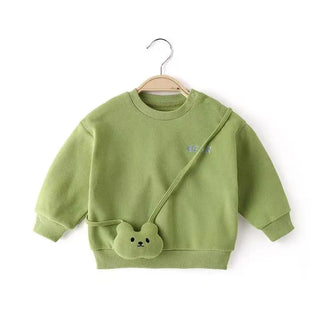 Teddy Bear Cross Over Sweater - RYAN AND REMI