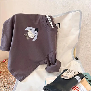 Cartoon Print Long Sleeve T-Shirt - RYAN AND REMI