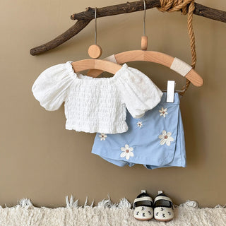 Flower Patchwork Skirt Set - RYAN AND REMI