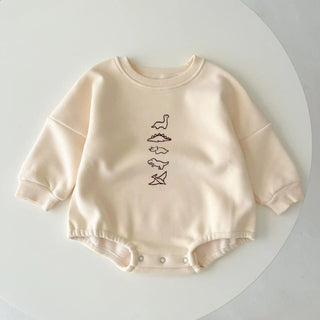 Dinosaur Sweatshirt Bodysuit - RYAN AND REMI