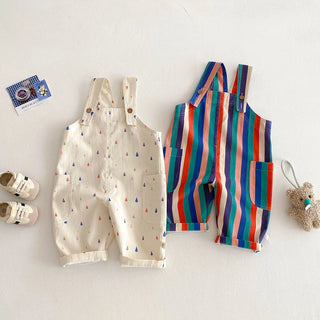 Striped Polka Dot Playsuit - RYAN AND REMI