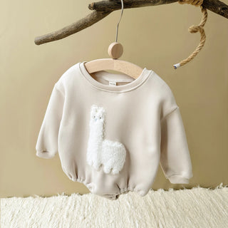 Fuzzy Llama Bodysuit - RYAN AND REMI