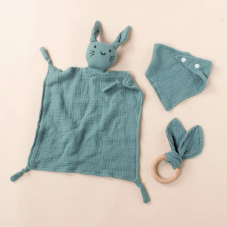 Muslin Wooden Ring Teething Set - RYAN AND REMI
