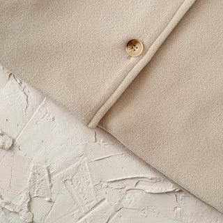 Embroidery Collar Woolen Coat