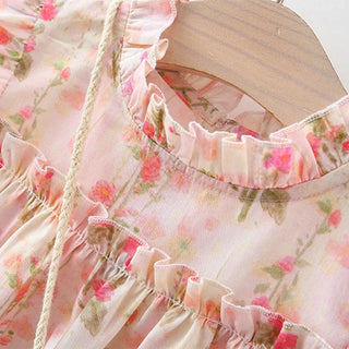 Floral Print Dress with Bag