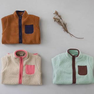Fleece Patchwork Jumpsuit Outwear - RYAN AND REMI