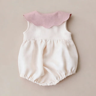 Cherry Cotton Sleeveless Romper - RYAN AND REMI