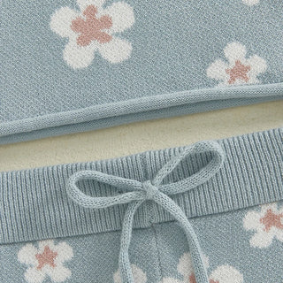 Floral Knit Short Set