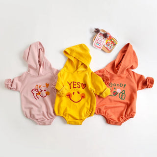 Casual Cotton Hooded Bodysuit - RYAN AND REMI