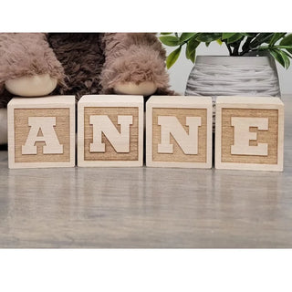 Custom Wooden Name Blocks - RYAN AND REMI
