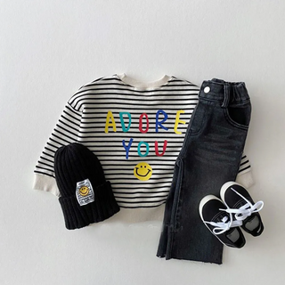 Adore You Long Sleeve Smiley Sweater - RYAN AND REMI
