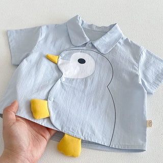 Penguin Button Shirt Outfit
