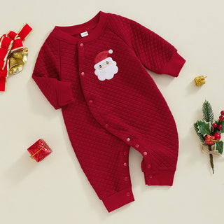 Newborn Christmas Patch Jumpsuit