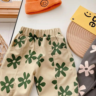 Retro Flower Loose Pants - RYAN AND REMI