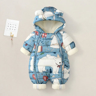 Cartoon Waterproof Hooded Romper With Boots - RYAN AND REMI