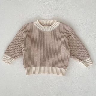 Sand Knitted Pullover Shorts Set
