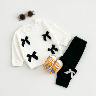 3D Ribbon Sweat and Pants Set - RYAN AND REMI