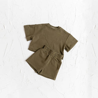 Casual Cotton Short Tee Jumpsuit - RYAN AND REMI