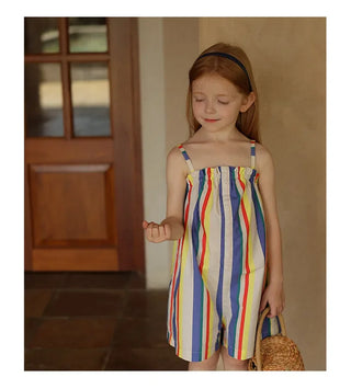 Sling Striped Overalls Jumpsuit