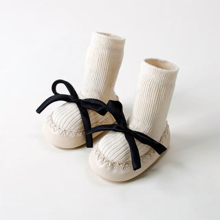 Contrast Bow Walker Shoes - RYAN AND REMI