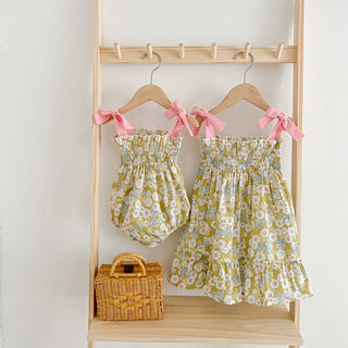 Contrast Floral Sister Outfit - RYAN AND REMI