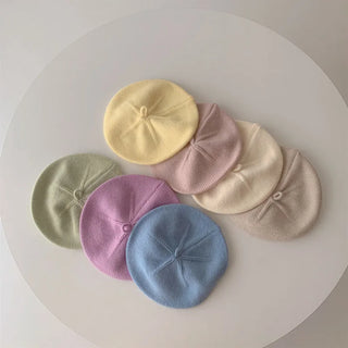 Kids Solid Beret Hat - RYAN AND REMI