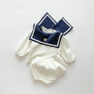 Nautical Bear Top Shorts Set