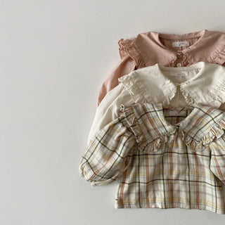 Loose Peter Pan Collar Top - RYAN AND REMI