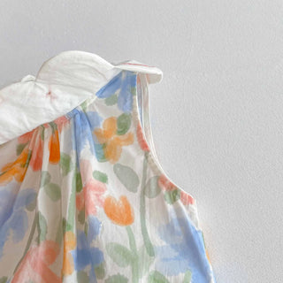 Tulip Petal Neck Romper