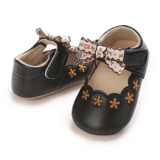 Baby girl princess shoes cute and breathable bow for young children anti slip flower casual sports shoes baby soft soled shoes - RYAN AND REMI
