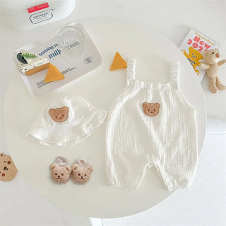 Teddy Bear Sling Romper Set