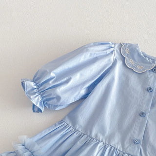 Peter Pan Collar Frill Dress - RYAN AND REMI