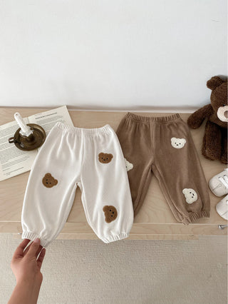 2025 Spring New Baby Boy Cute Bear Print Casual Pants Toddler Girl Loose Trousers Newborn Infant Big Pp Pants Children Clothes - RYAN AND REMI