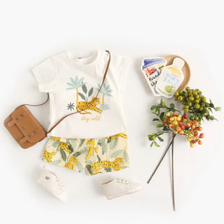 Sanlutoz Cotton Toddler Boys Summer Sleeveless Bodysuits Casual Infants Boys Animal Clothes - RYAN AND REMI