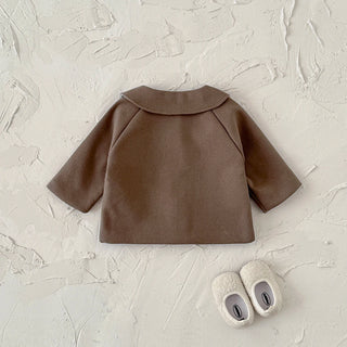 Embroidery Collar Woolen Coat