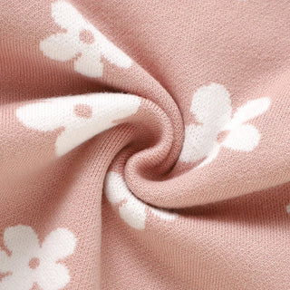 Pink Floral Knitted Jumpsuit - RYAN AND REMI