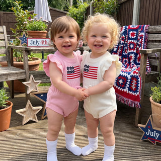 USA Knitted Romper