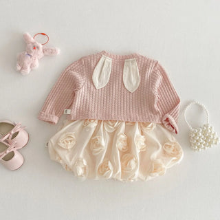 Rose Dress Cardigan Outfit
