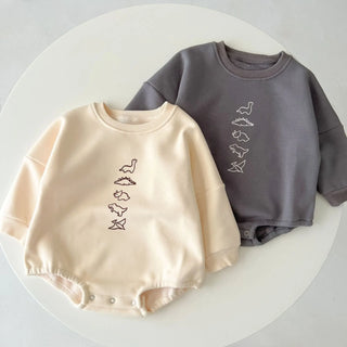 Dinosaur Sweatshirt Bodysuit - RYAN AND REMI