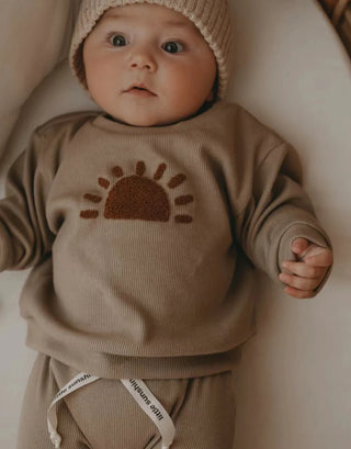 Fuzzy Rainbow Sun Jogger Set - RYAN AND REMI